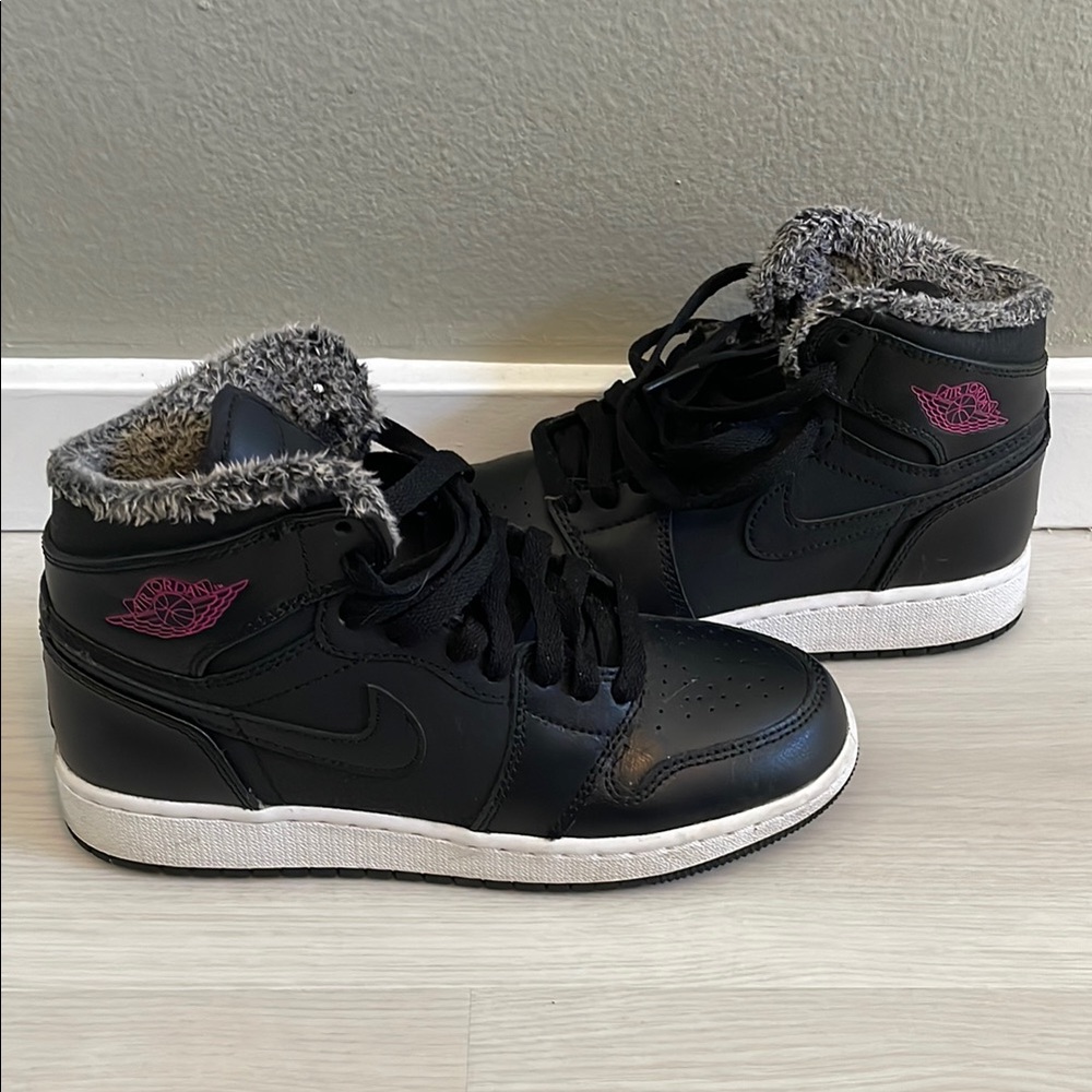 Black Nike Air Jordan High-Top Sneakers